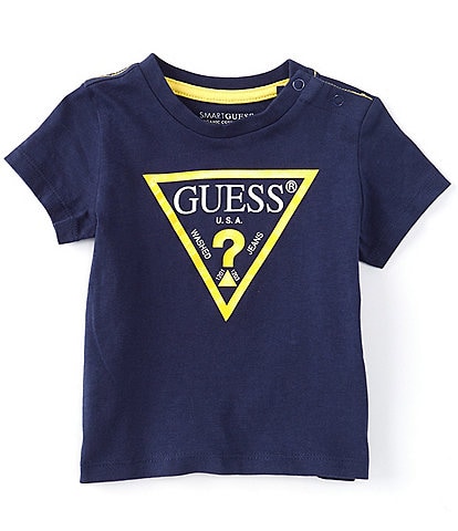 Guess Baby Boys Newborn-24 Months Short Sleeve Core Logo T-Shirt