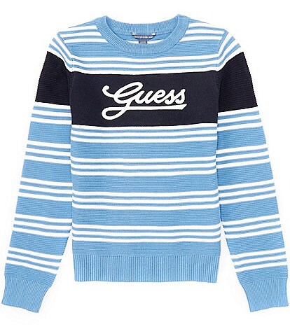 Guess Big Boys 8-16 Long Sleeve Striped Sweater