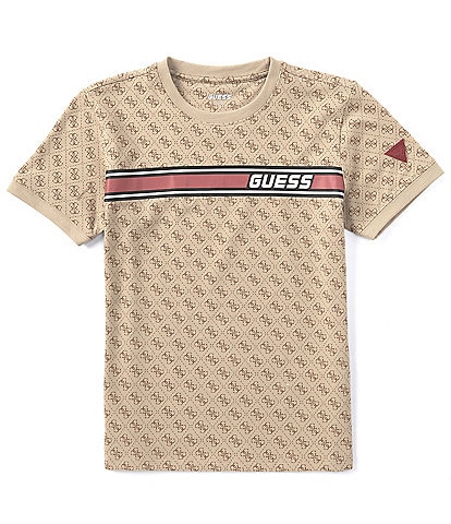 Guess Big Boys 8-16 Short Sleeve Allover Print Guess T-Shirt