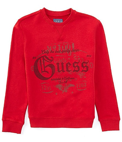 Guess Big Boys 8-18 Long Sleeve Graphic Active Top