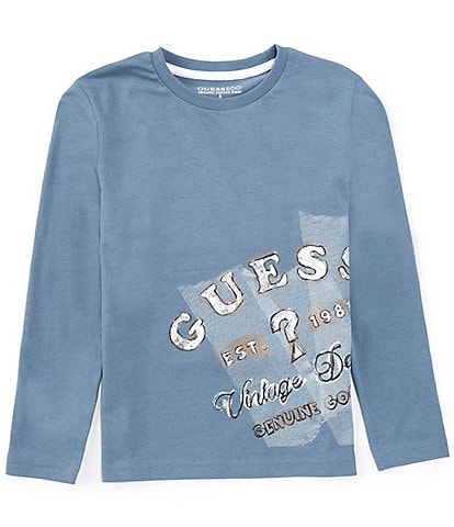 Guess Big Boys 8-18 Long Sleeve Graphic T-Shirt