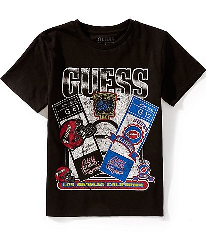 Guess Big Boys 8-20 Short Sleeve Vintage Sports Graphic T-Shirt