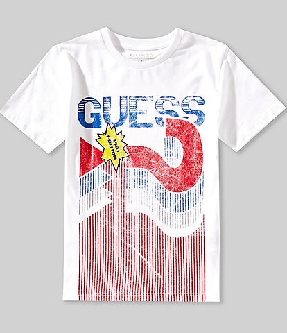 Guess Big Boys 8-20 Short Sleeve Vintage Sports T-Shirt
