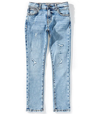 Guess Big Boys Slim-Fit Distressed Comfort Denim Jeans