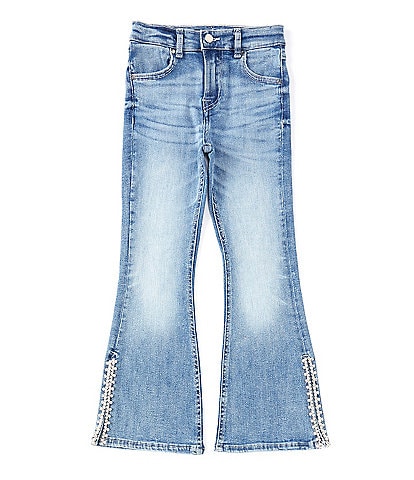 Guess Big Girls 7-16 Rhinstone-Slit Denim Flare Jeans