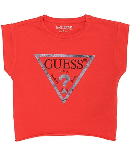 Guess Big Girls 7-16 Dolman Sleeve Crop Core T-Shirt