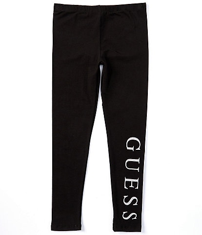 Guess Big Girls 7-16 Glitter Logo Leggings