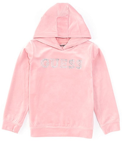 Guess Big Girls 7-16 Long-Sleeve Velour Hoodie