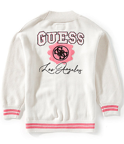 Guess Big Girls 7-16 Long-Sleeve Wool-Blend Cardigan