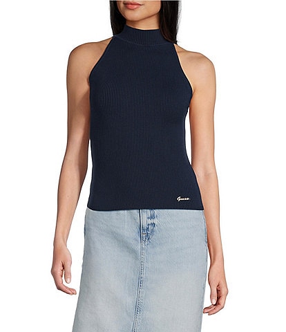 Guess Blaire Halter Neck Sleeveless Sweater