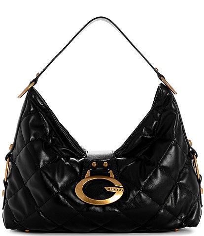 Guess Camden Quilted Hardware Handle Shoulder Bag