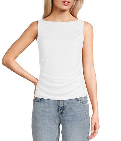 Guess Ciena Sleeveless Shirred Tank Top