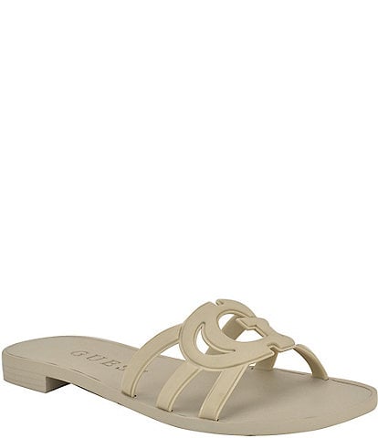 Guess Elyho Rubber Logo Pool Slide Sandals