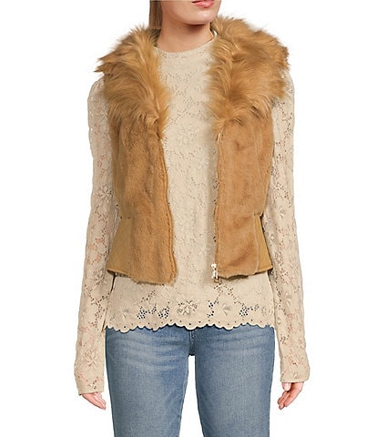 Guess Emma Faux Fur Coated Vest