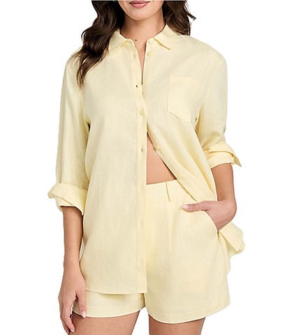 Guess Gen Long Sleeve Linen Shirt