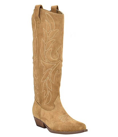 Guess Ginnifer Suede Tall Western Boots