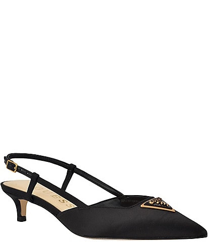 Guess Jesson3 Satin Slingback Pumps