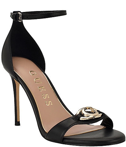 Guess Kabrina Leather Ankle Strap Dress Sandals