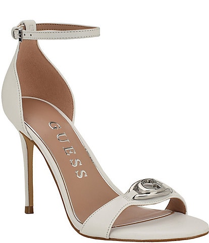 Guess Kabrina Leather Ankle Strap Dress Sandals