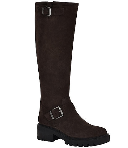 Guess Lenni Suede Tall Engineer Boots