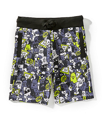 Guess Little Boys 2T-7 Creatures-Printed Shorts