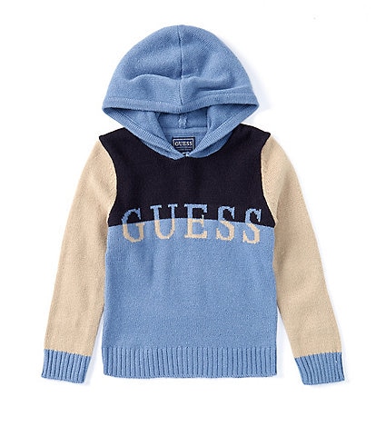 Guess Little Boys 2T-7 Long Sleeve Guess Hooded Sweater