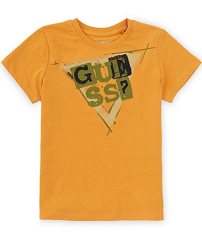 Guess Little Boys 2T-7 Short Sleeve Graphic Logo T-Shirt