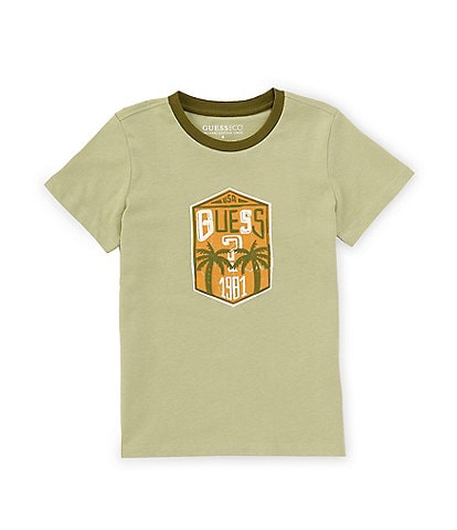 Guess Little Boys 2T-7 Short Sleeve Palm Graphic T-Shirt