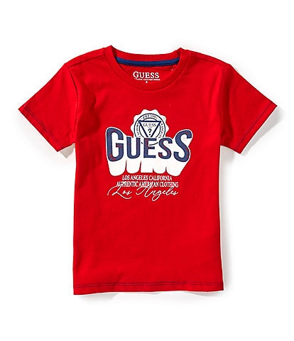 Guess Little Boys Short Sleeve Bubble Guess T-Shirt