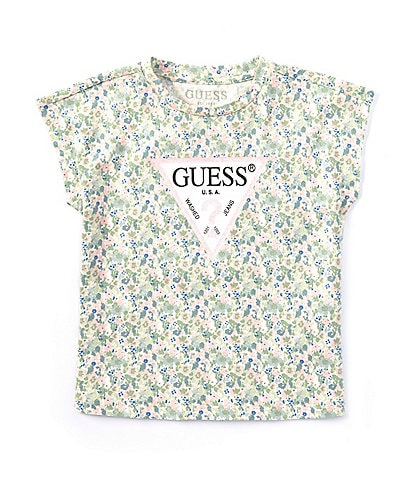 Guess Little Girls 2T-6X Short-Sleeve Floral Printed T-Shirt