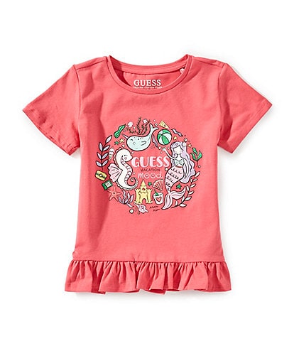Guess Little Girls 2T-6X Short-Sleeve Mermaid T-Shirt