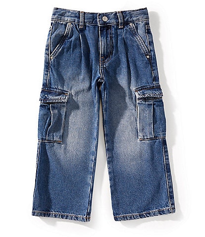Guess Little Girls 2T-7 Cargo-Pocket Denim Jeans