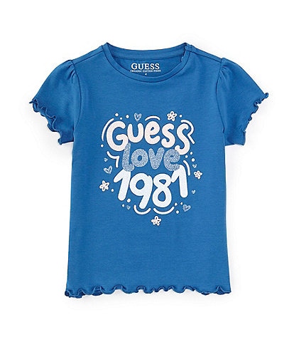 Guess Little Girls 2T-7 Love 1981 Short-Sleeve T-Shirt