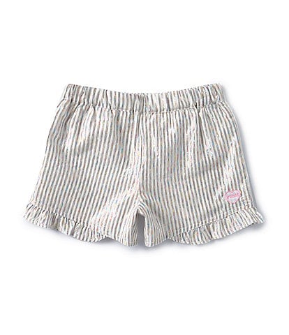 Guess Little Girls 2T-7 Ruffle Trim Gauze Shorts