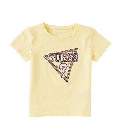 Guess Little Girls 2T-7 Short Sleeve Bling Tree T-Shirt