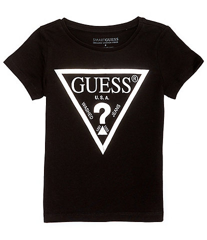 Guess Little Girls 2T-7 Short-Sleeve Triangle Core Graphic T-Shirt