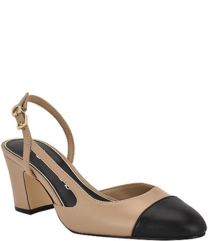Guess Loisa Cap Toe Slingback Pumps