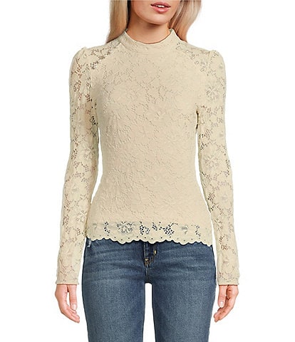 Guess Long Sleeve Josephine Lace Top