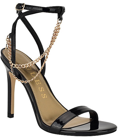 Guess Miamy Patent Chain Hardware Dress Sandals