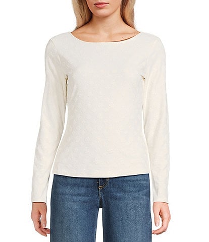 Guess Nadene Long Sleeve Scoop Back Top