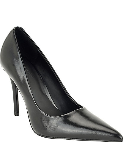 Guess Naprini Leather Pointed Toe Stiletto Pumps
