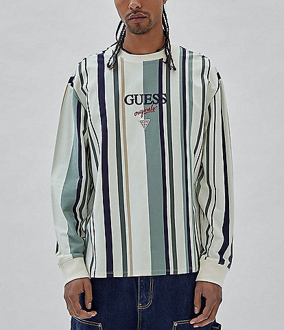 Guess Originals Long Sleeve Jan Striped Jersey T-Shirt