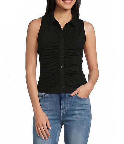 Guess Robyn Sleeveless Shirred Top
