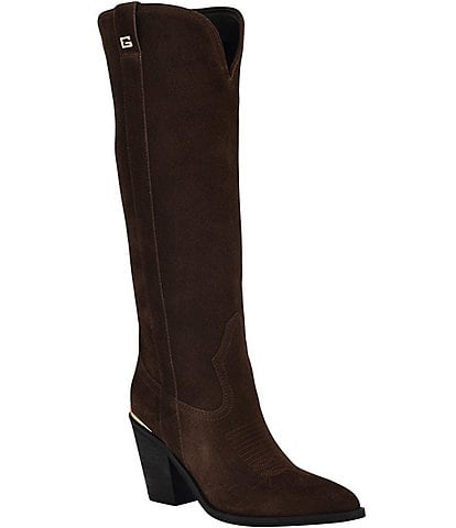 Guess Sashan Suede Tall Boots