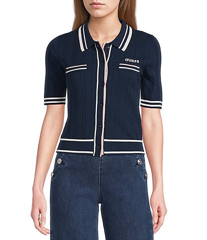 Guess Shari Short Sleeve Knit Top