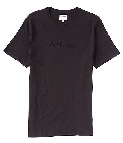 Guess Short-Sleeve Embroidered-Logo Pima T-Shirt