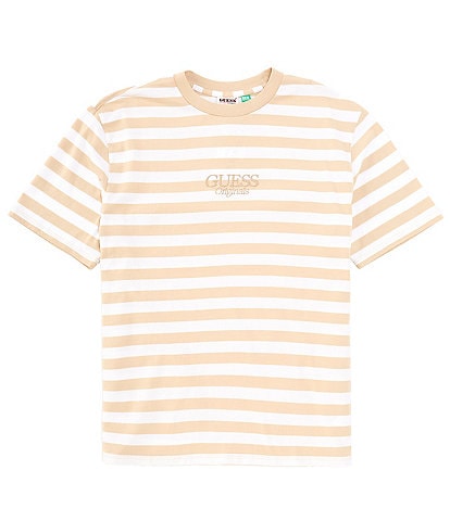 Guess Short Sleeve Simple Stripe T-Shirt