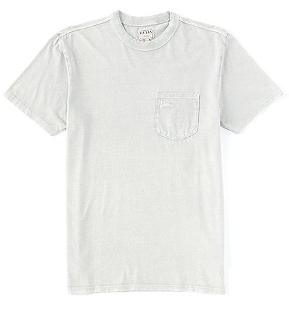 Guess Short-Sleeve Sueded Vintage Pocket Tee