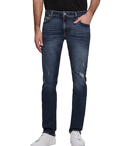 Guess Slim Fit Tapered Destructed Detail Jeans