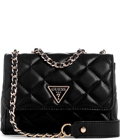 Guess Tali Mini Convertible Quilted Crossbody Flap Bag